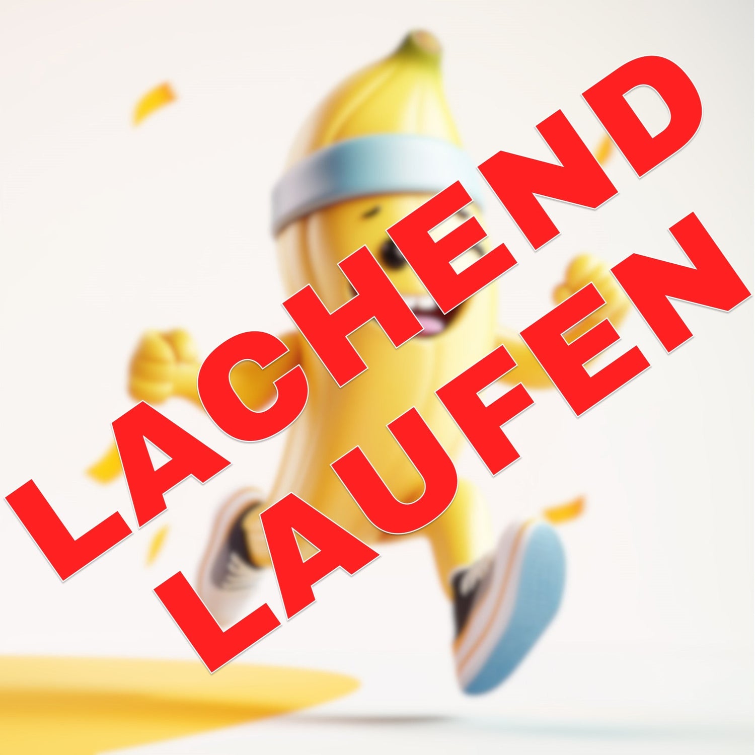 Lachend Laufen